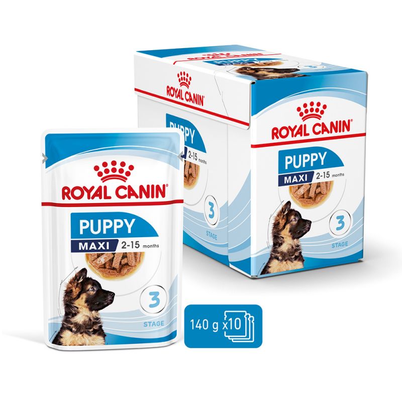 Royal Canin Maxi Puppy Umido Cuccioli 10x140 Gr Royal Canin Maxi Puppy Umido Cuccioli 10x140 Gr
